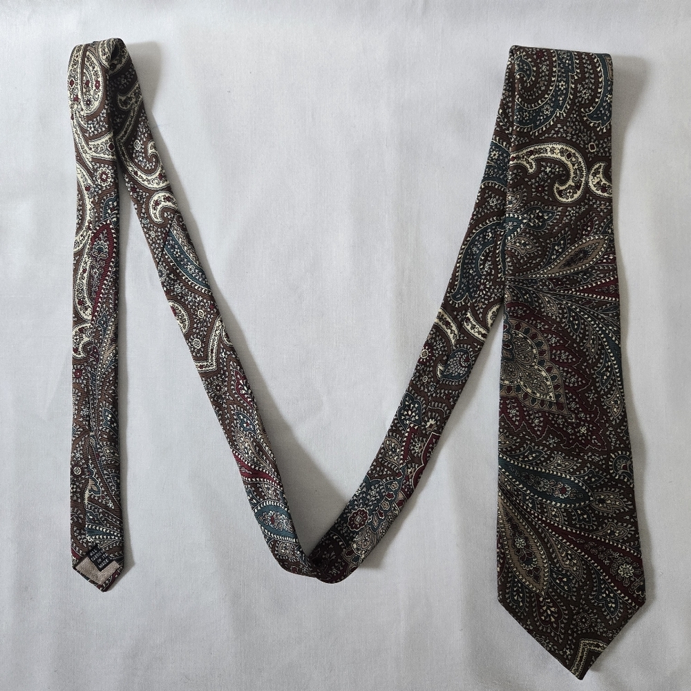 Envoy Limited Edition Paisley Silk Tie in Multicolor
